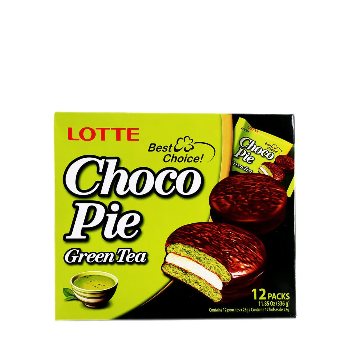 Lotte Choco Pie Green Tea 11.85oz