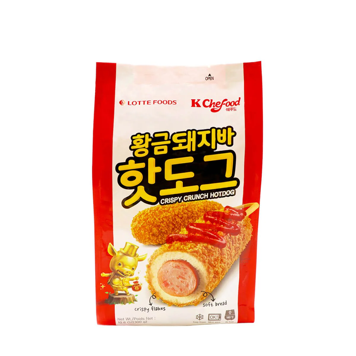 Lotte Foods Crispy Crunch Hotdog 10.6oz