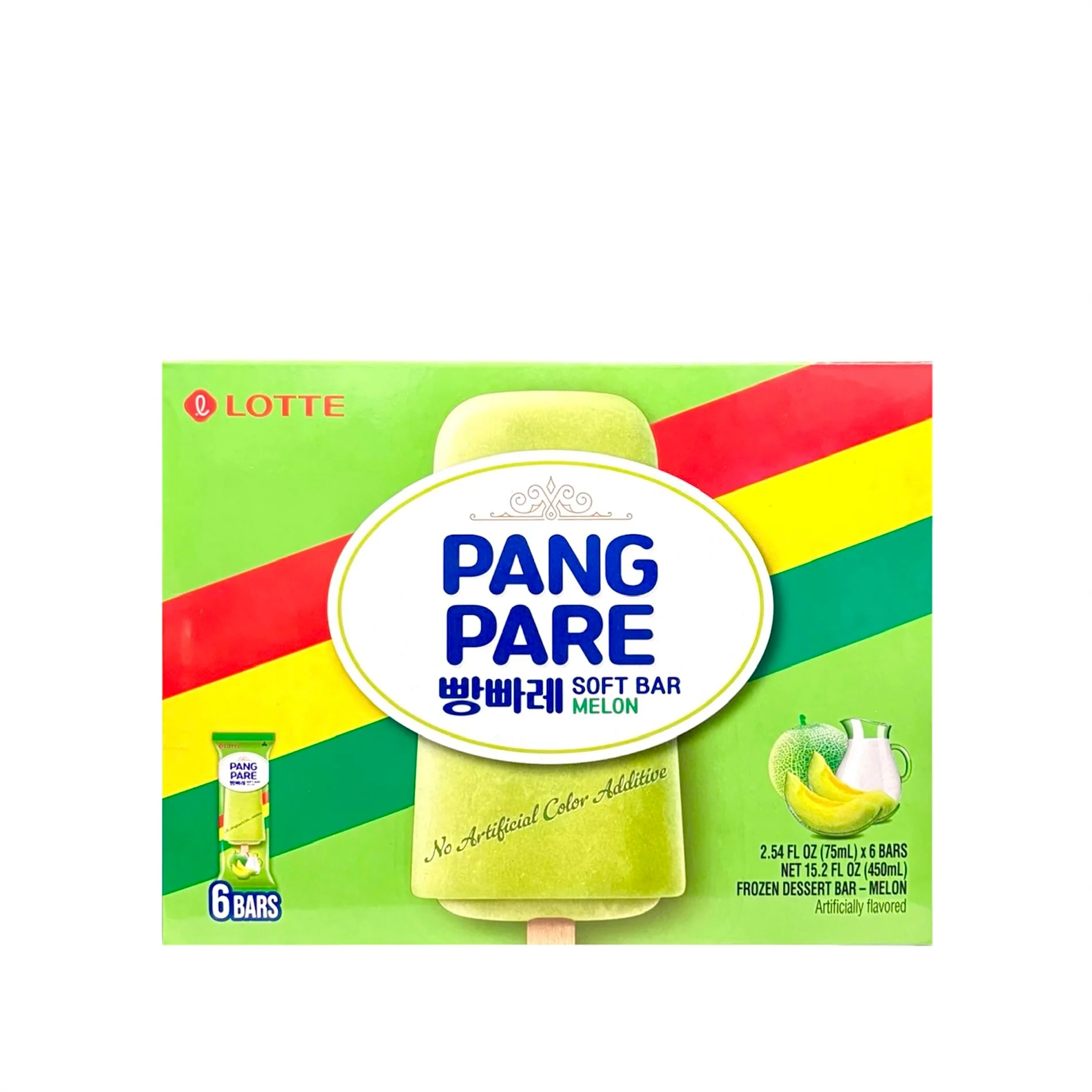 Lt Pangpare Melon Soft Frozen Bar 6Pack