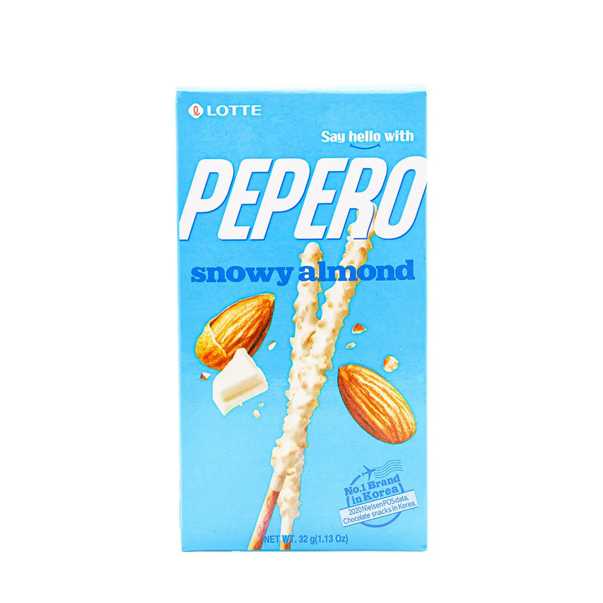 Lotte Pepero Snowy Almond 32g