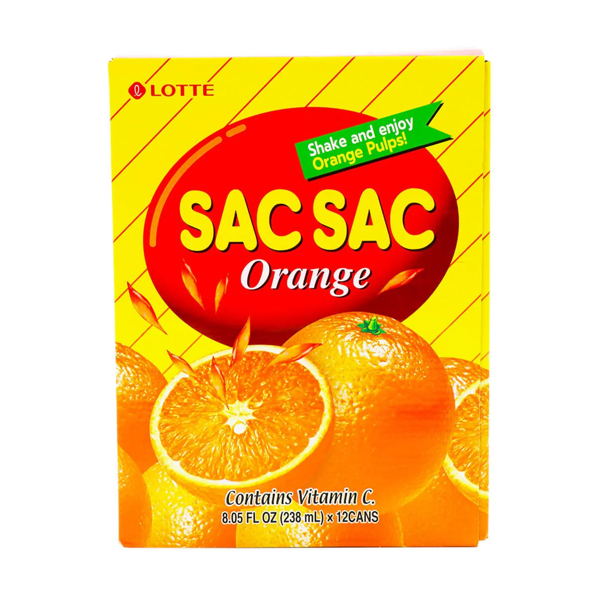 Lotte Sac Sac Orange 12 cans x 238ml