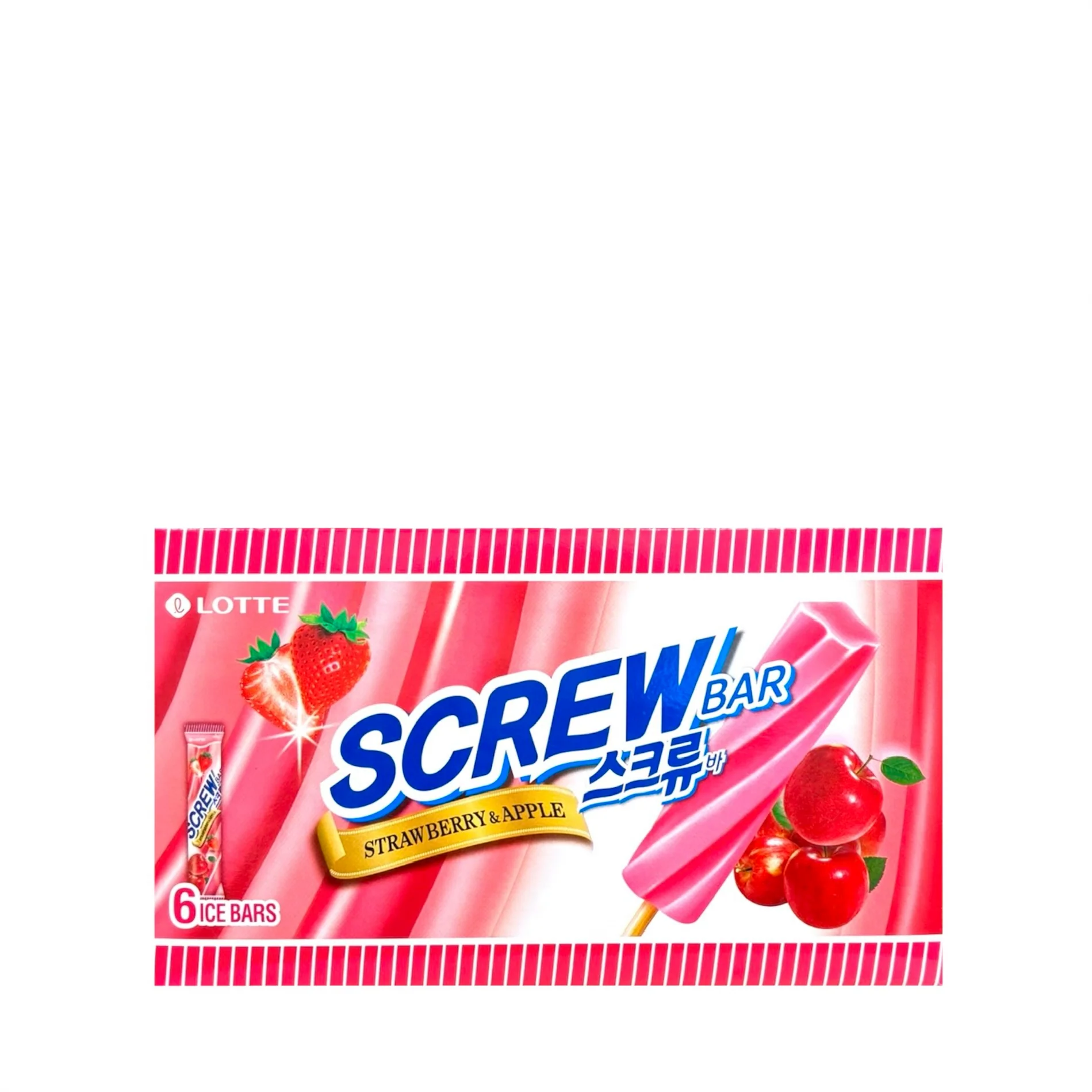 Lt Screw Bar Apple Strawberry 6/90ml