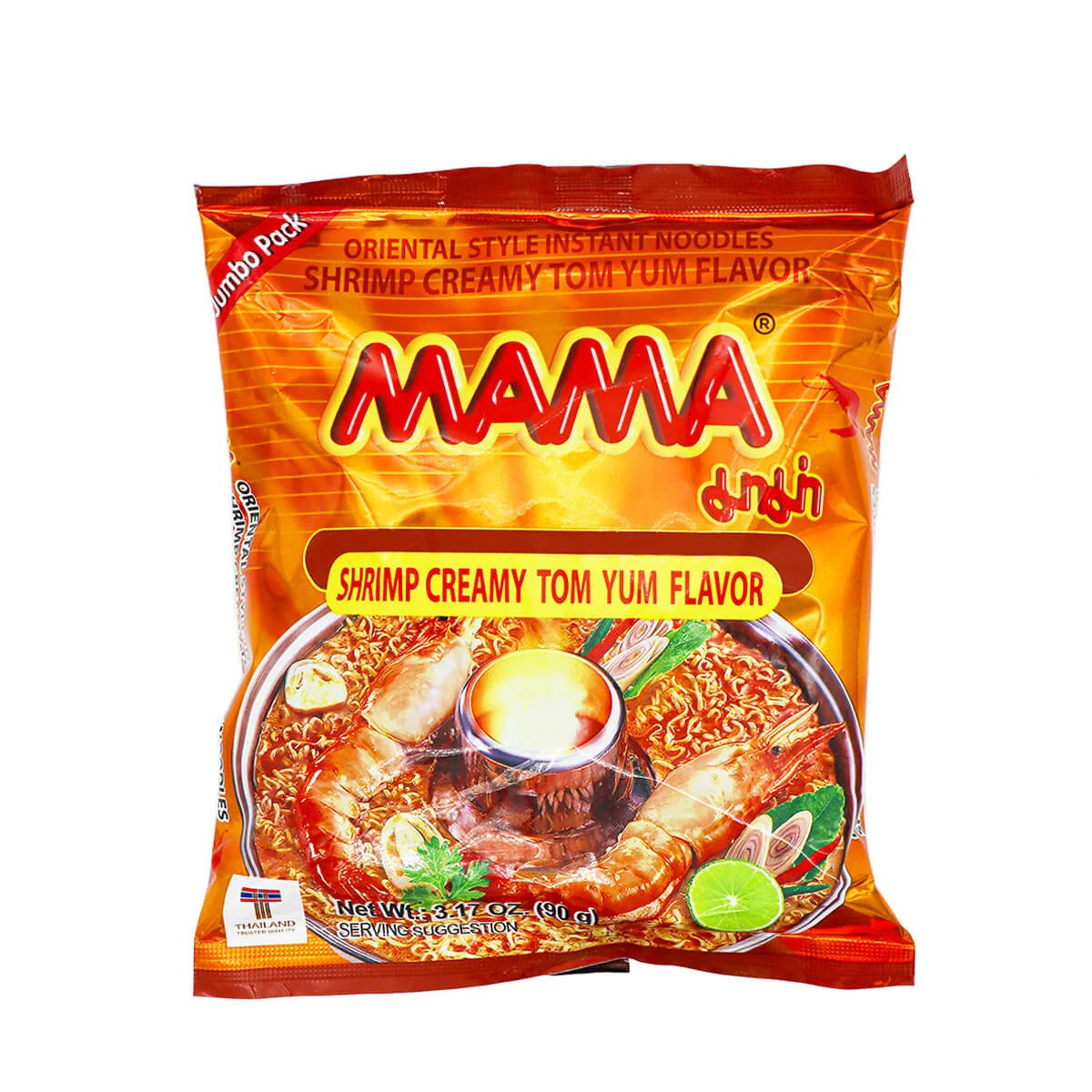 Mama Oriental Style Instant Noodles Shrimp Creamy Tom Yum Flavor 3.17oz