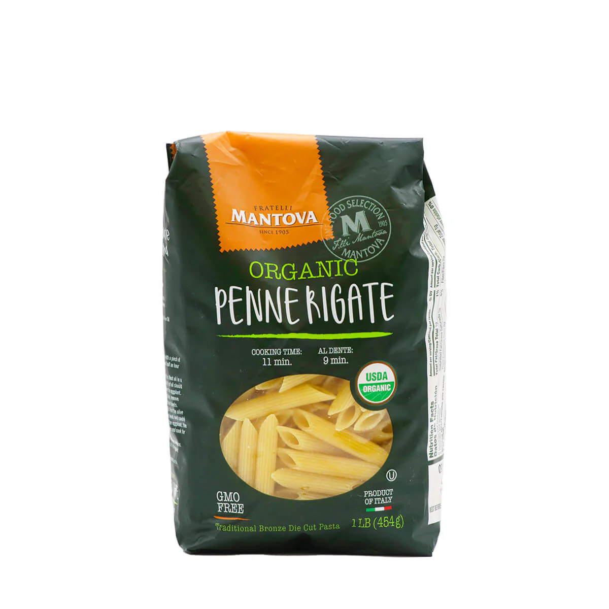 Mantova Organic Penne Rigate 1lb