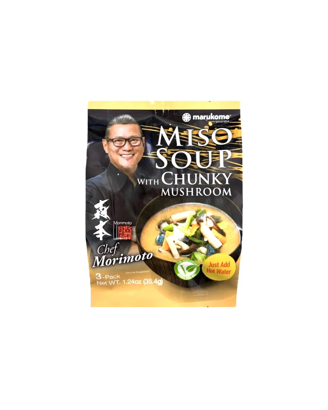 Marukome Miso Soup Mushroom 3/1.25Oz