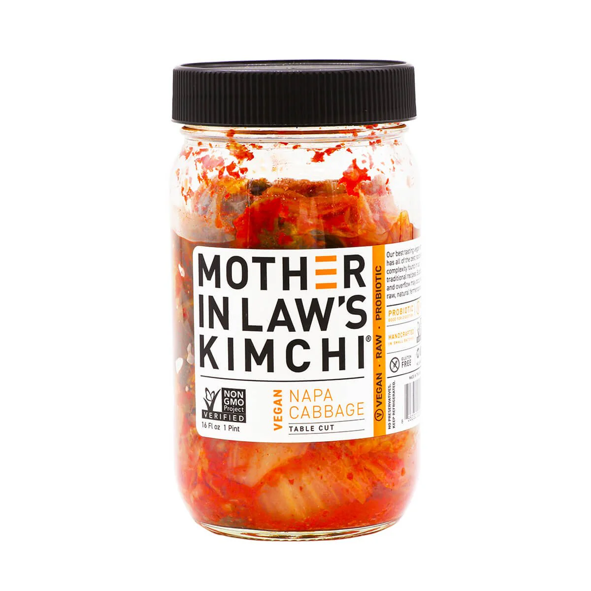 Mother In Law's Kimchi Vegan Napa Cabbage Table Cut 16fl.oz