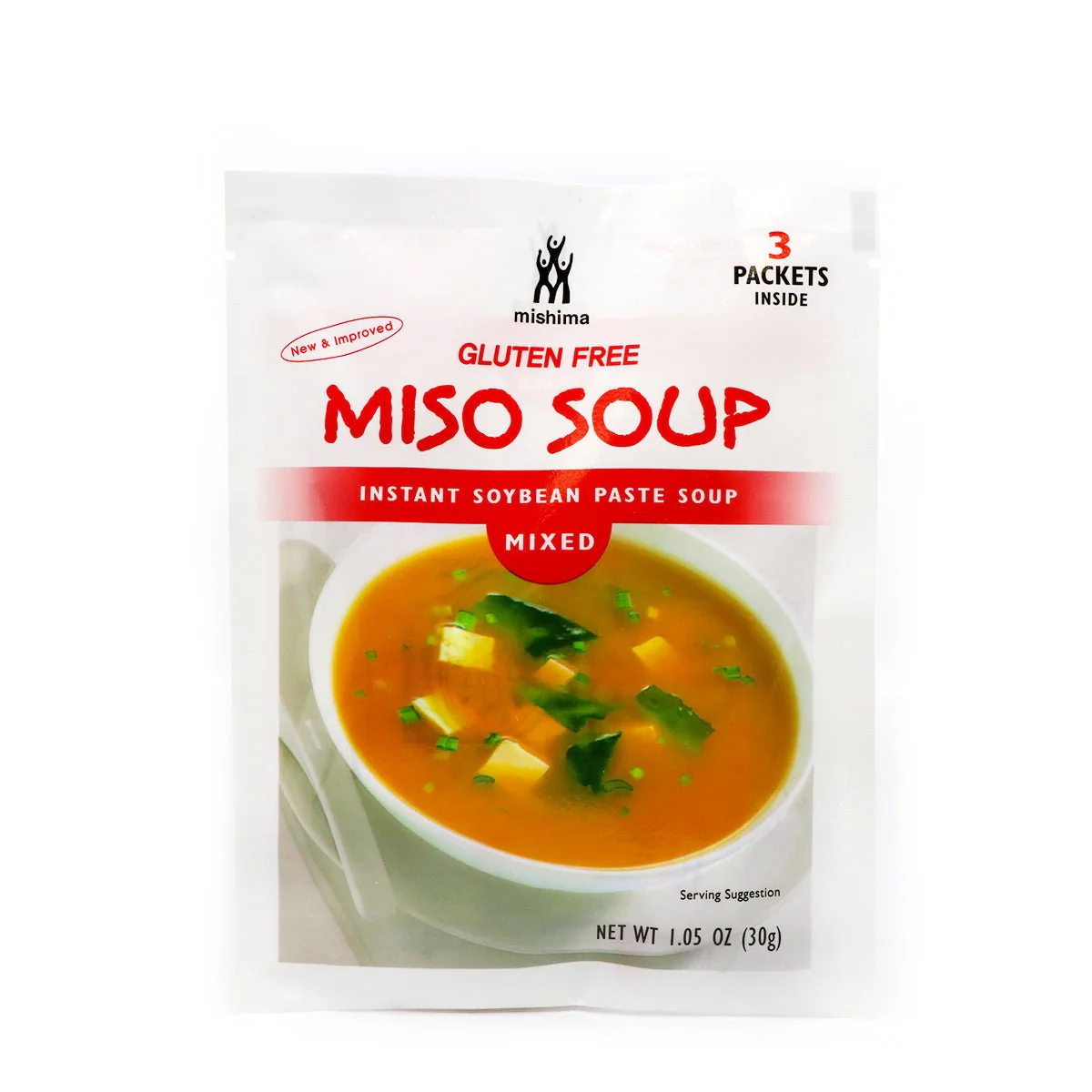 Mishima Gluten Free Miso Soup Mixed Flavor 3Pk 1.05oz