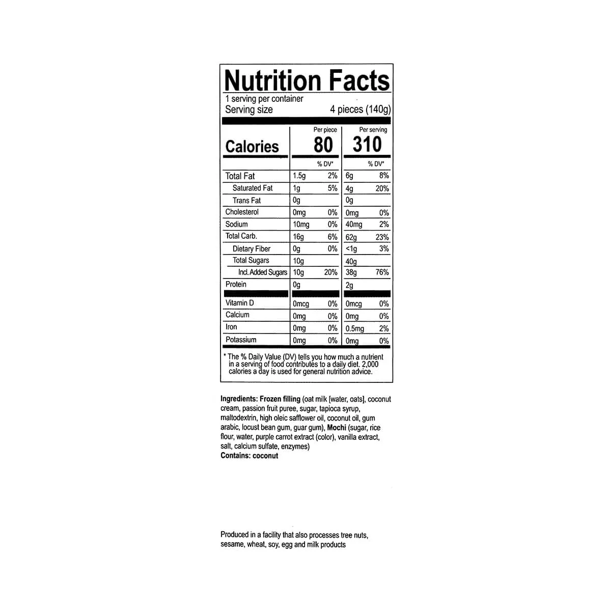Mki Mochi Ice Cream Passion Fruit 7.50Oz - Image 2