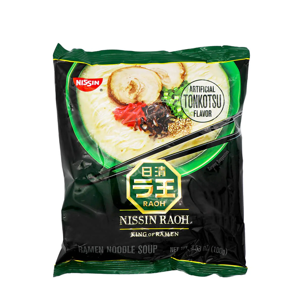 Nissin Raoh Ramen Noodle Soup Artificial Tonkotsu Flavor 3.53oz