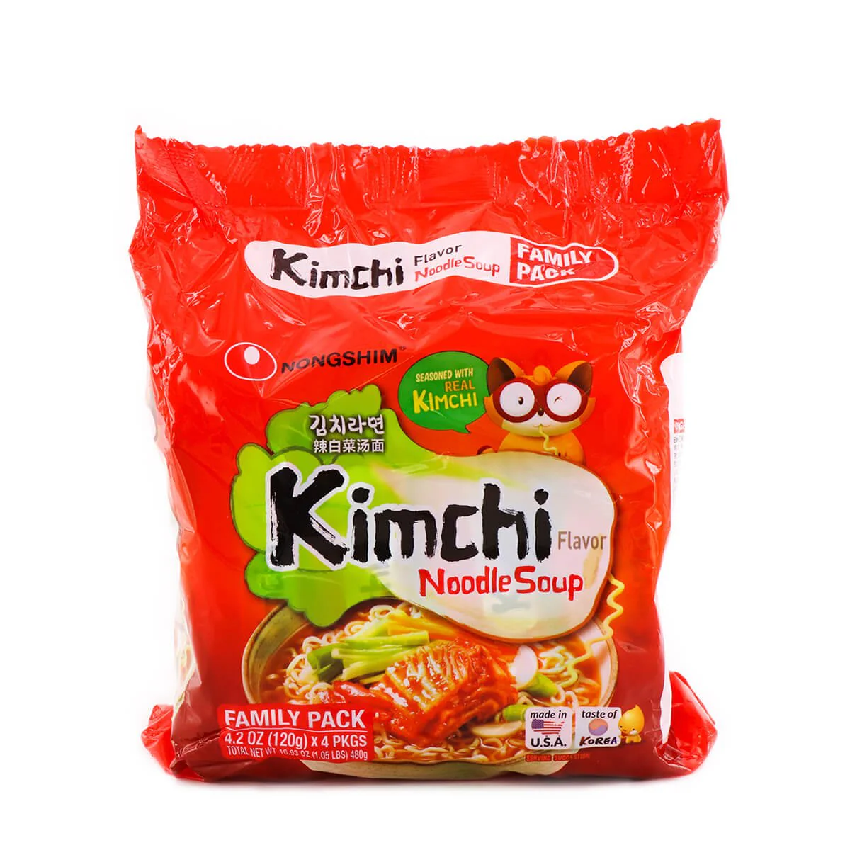 Nongshim Kimchi Flavor Noodle Soup 480g