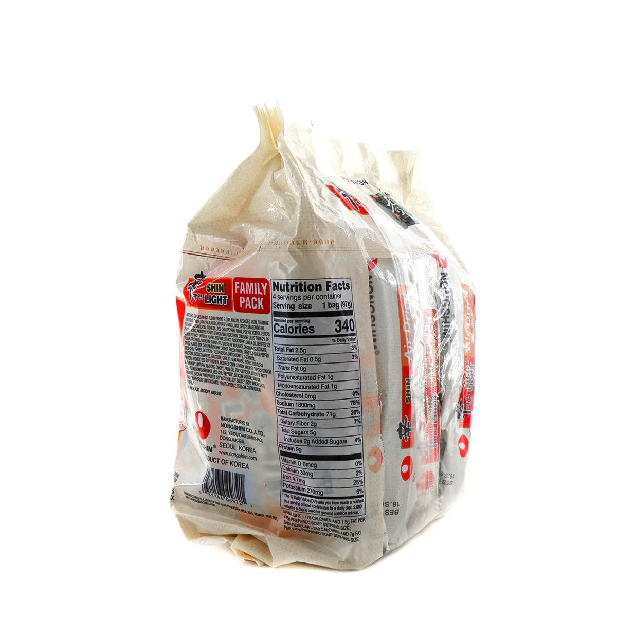 Nongshim Shin Light Air Dried Ramyun 13.6oz - Image 2