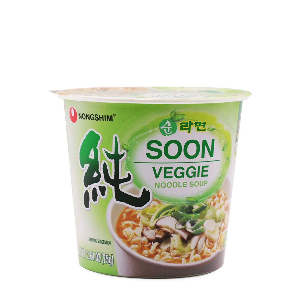 Nongshim Soon Veggie Noodle Soup (Small Cup) 2.64oz