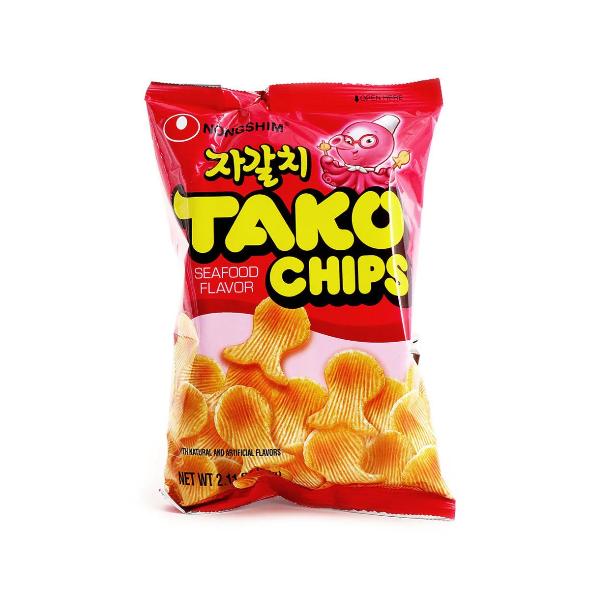 Nongshim Tako Chips Seafood Flavor 2.11oz