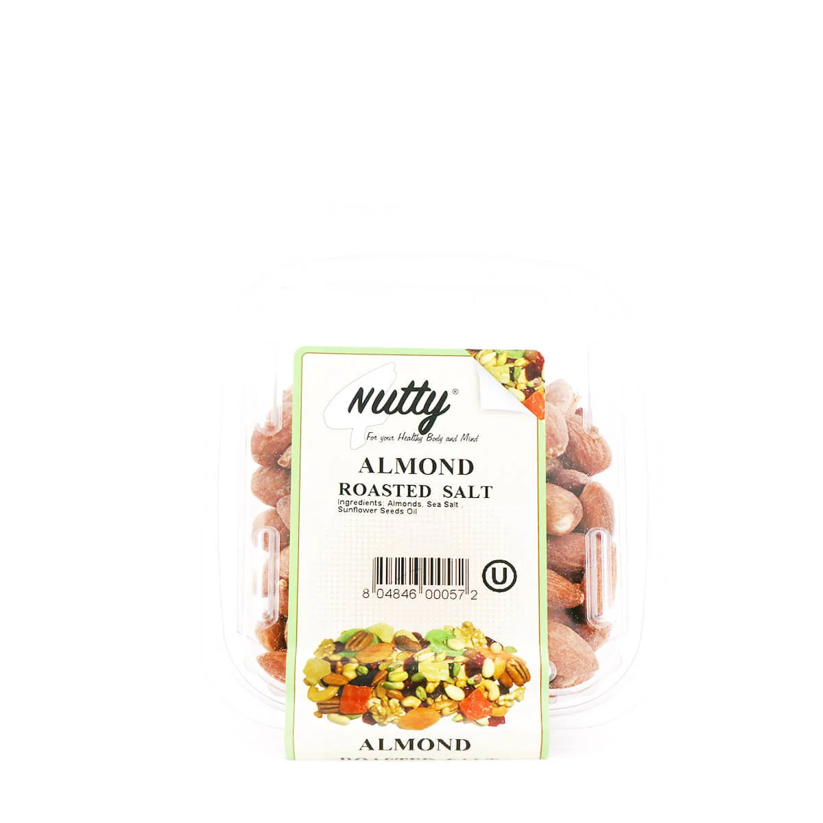 Nutty Almonds Roasted Salt 8oz