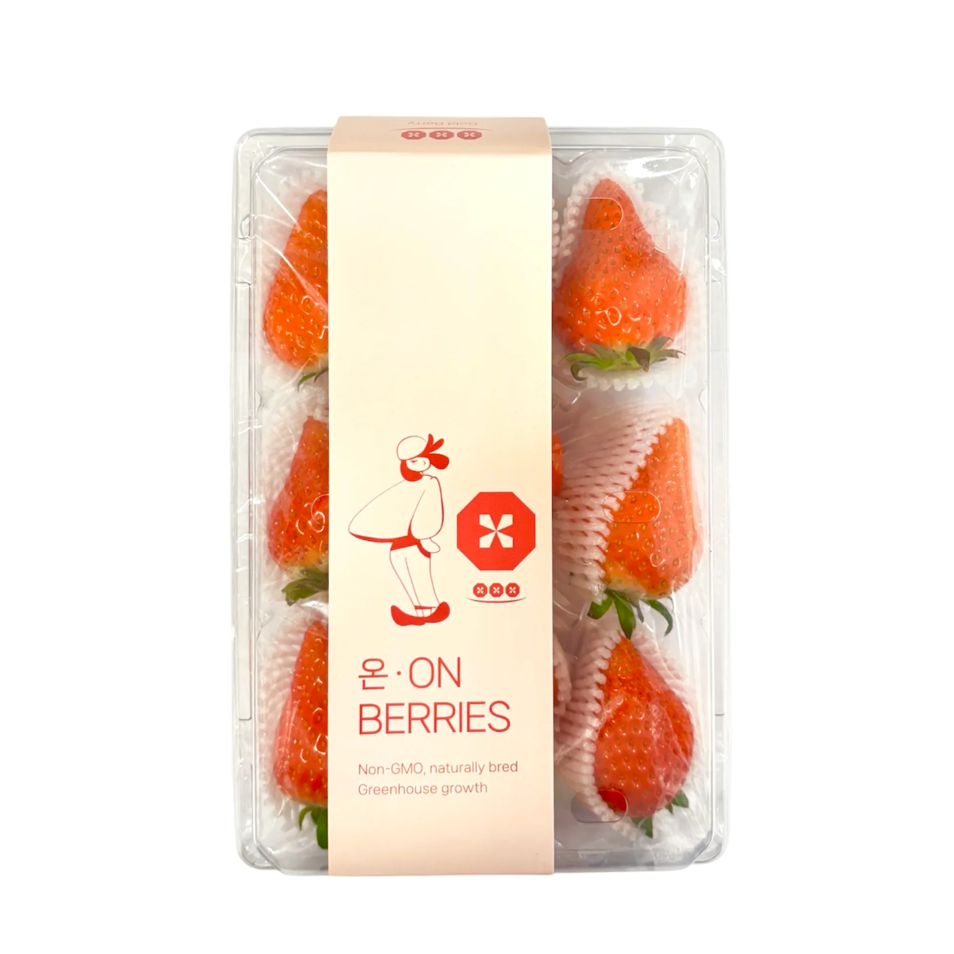 On Berries Korean Strawberries 8Oz