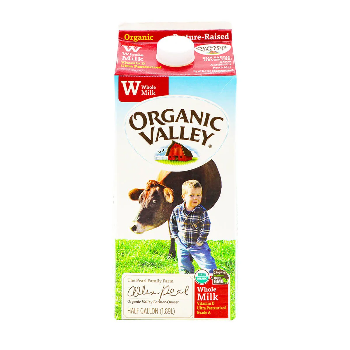 Organic Valley Whole Milk Half Gallon (1.89L)