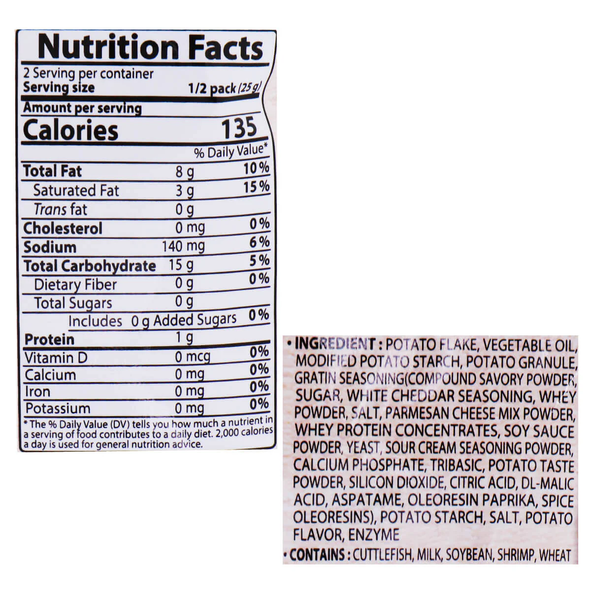 Orion O!Karto Cream & Cheese Flavor 1.76oz - Image 2