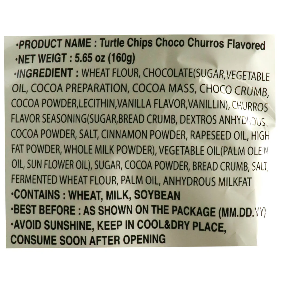 Orion Turtle Chips Choco Churros Flavor 5.65oz - Image 3