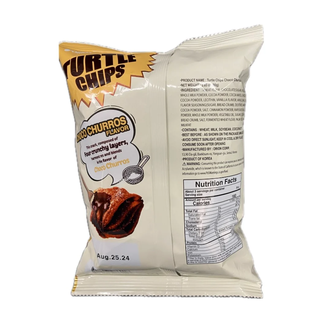 Orion Turtle Chips Choco Churros 2.83Oz - Image 2