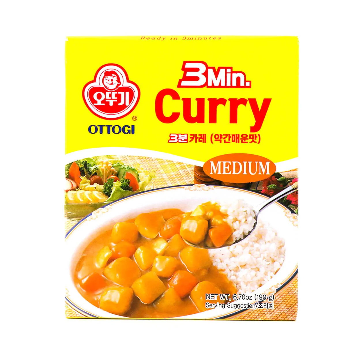 Ottogi 3Min. Curry Sauce Medium  190g