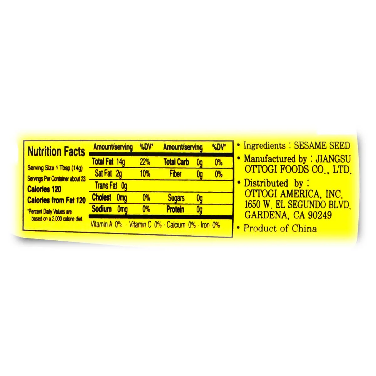 Ottogi Premium Roasted Sesame Oil 320ml - Image 2