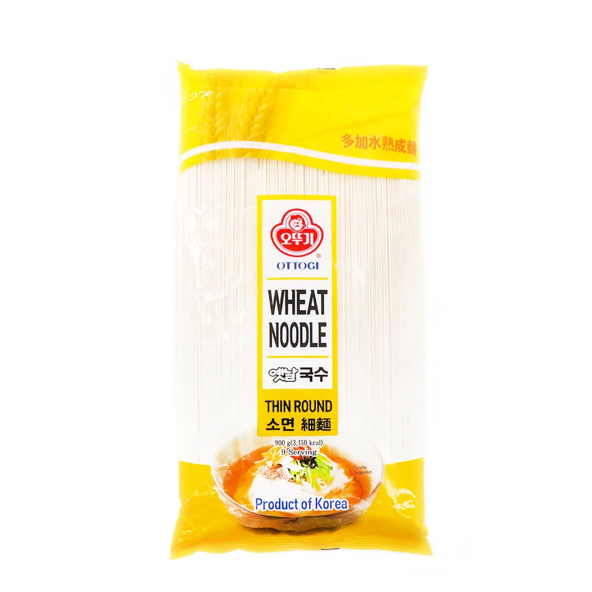 Ottogi Wheat Noodle Thin Round 900g