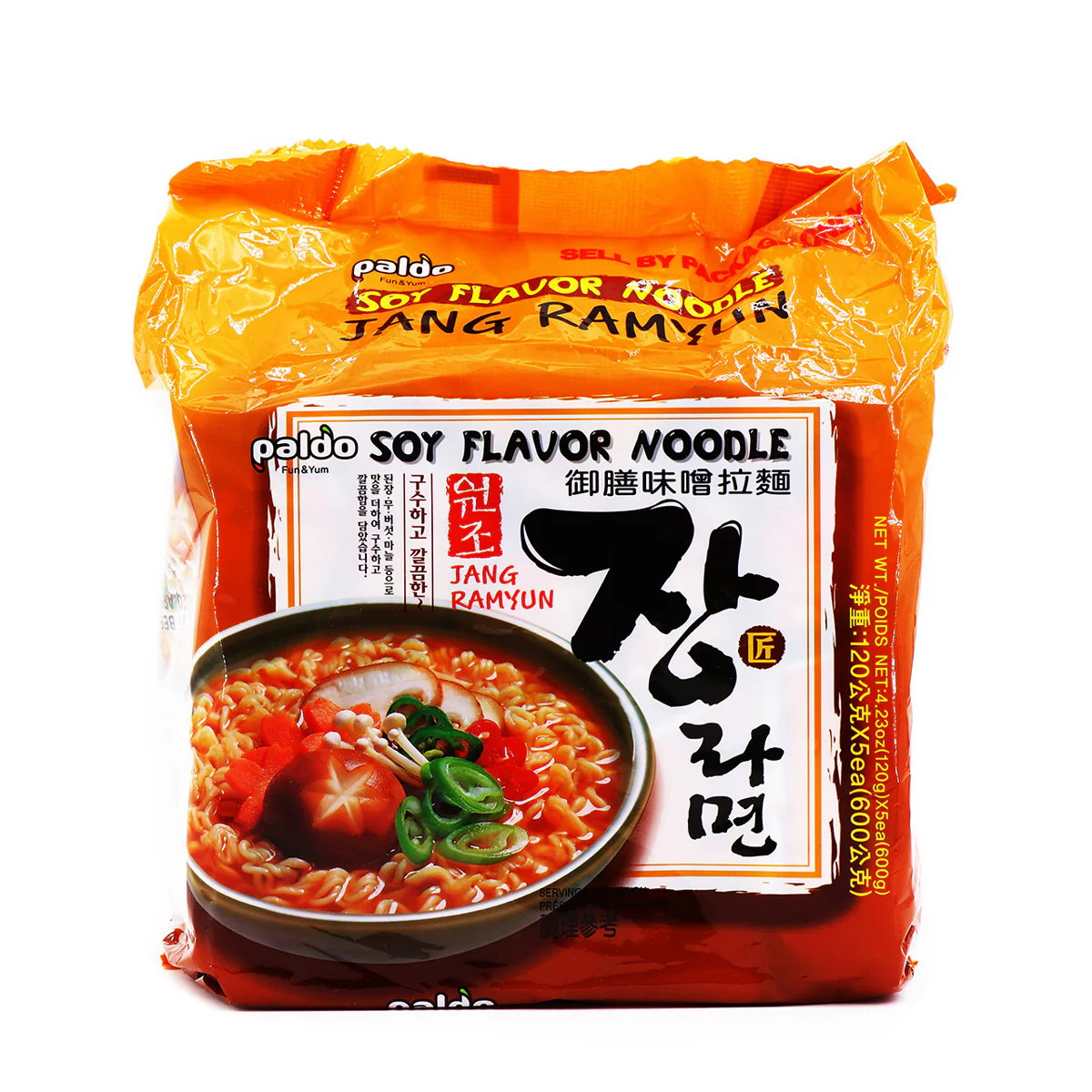 Paldo Jang Ramyun 120g x 5Pks, 600g