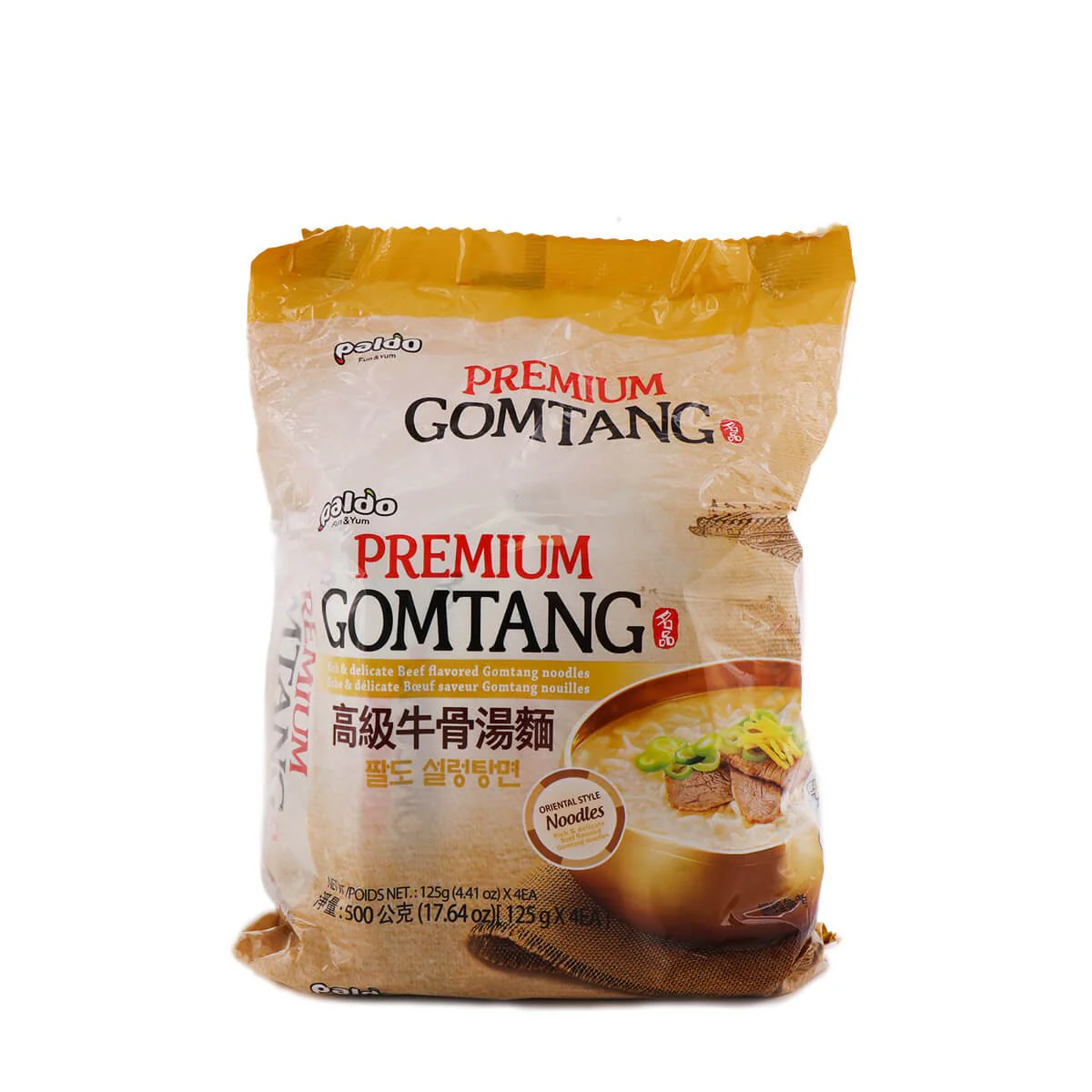 Paldo Premium Gomtang Family Pack, 125g x 4Packs, 500g