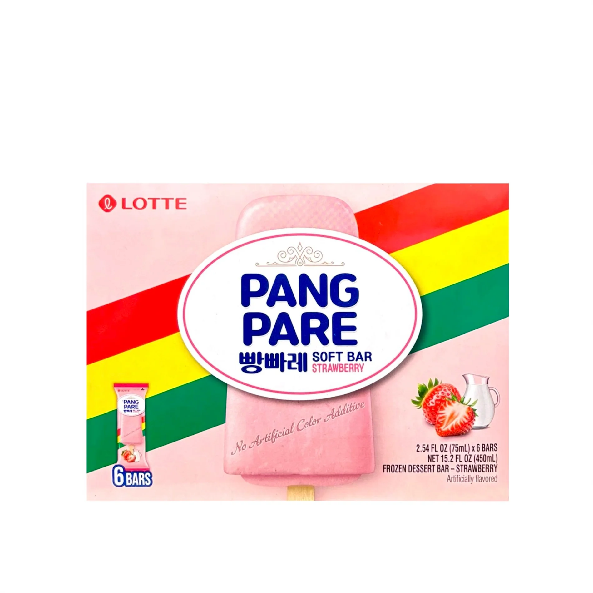 Pangpare Strwbry Soft Frozen Bar 6Pack