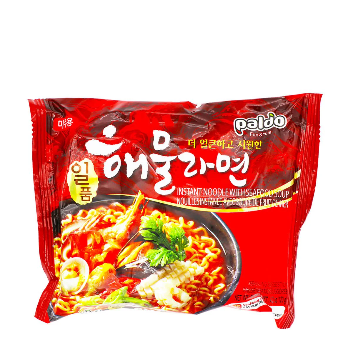 Paldo Instant Noodle with Seafood Soup 120g