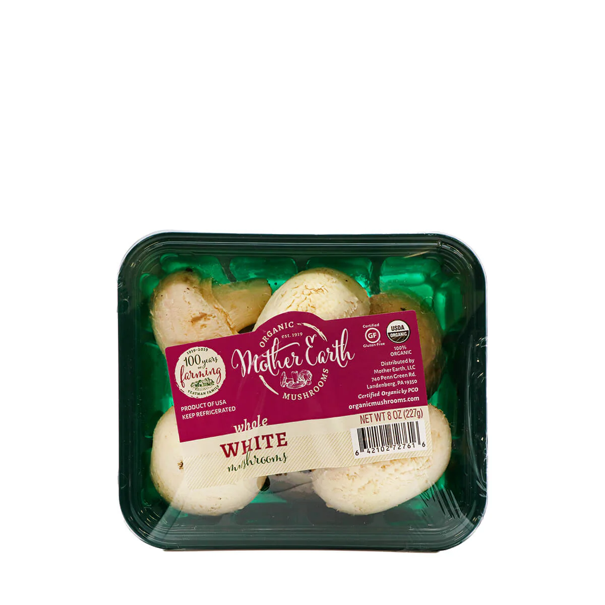 Organic White Mushrooms 8oz