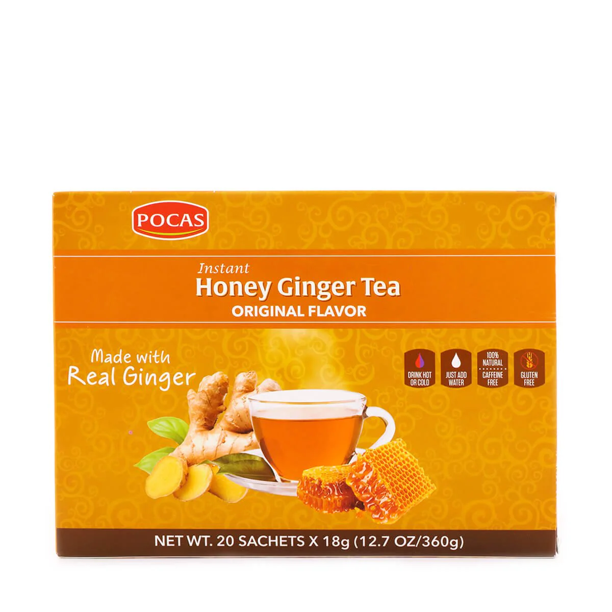 Pocas Honey Ginger Tea Original 12.7oz