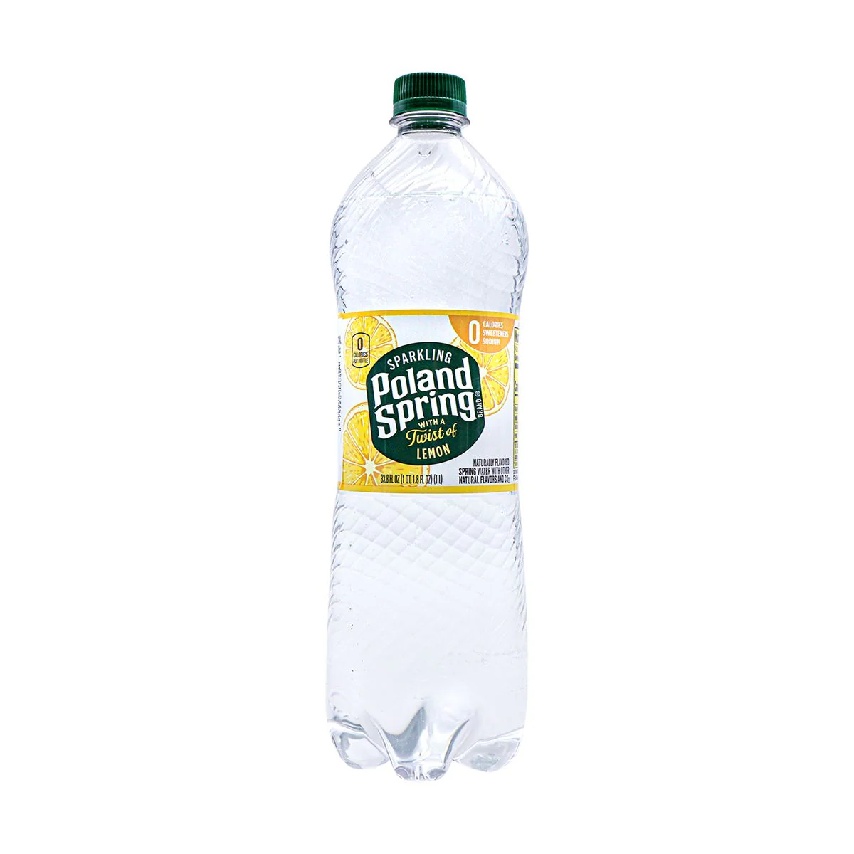 Poland Spring Sparkling Water with a Twist of Lemon 1L
