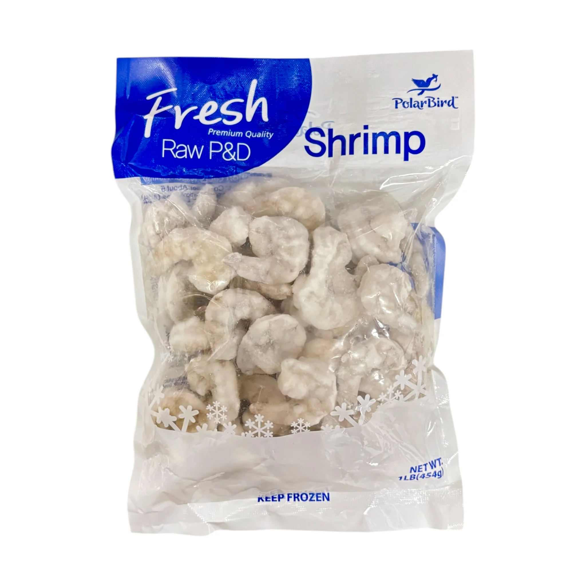 Polarbird 26-30 White Shrimp Raw 1Lb