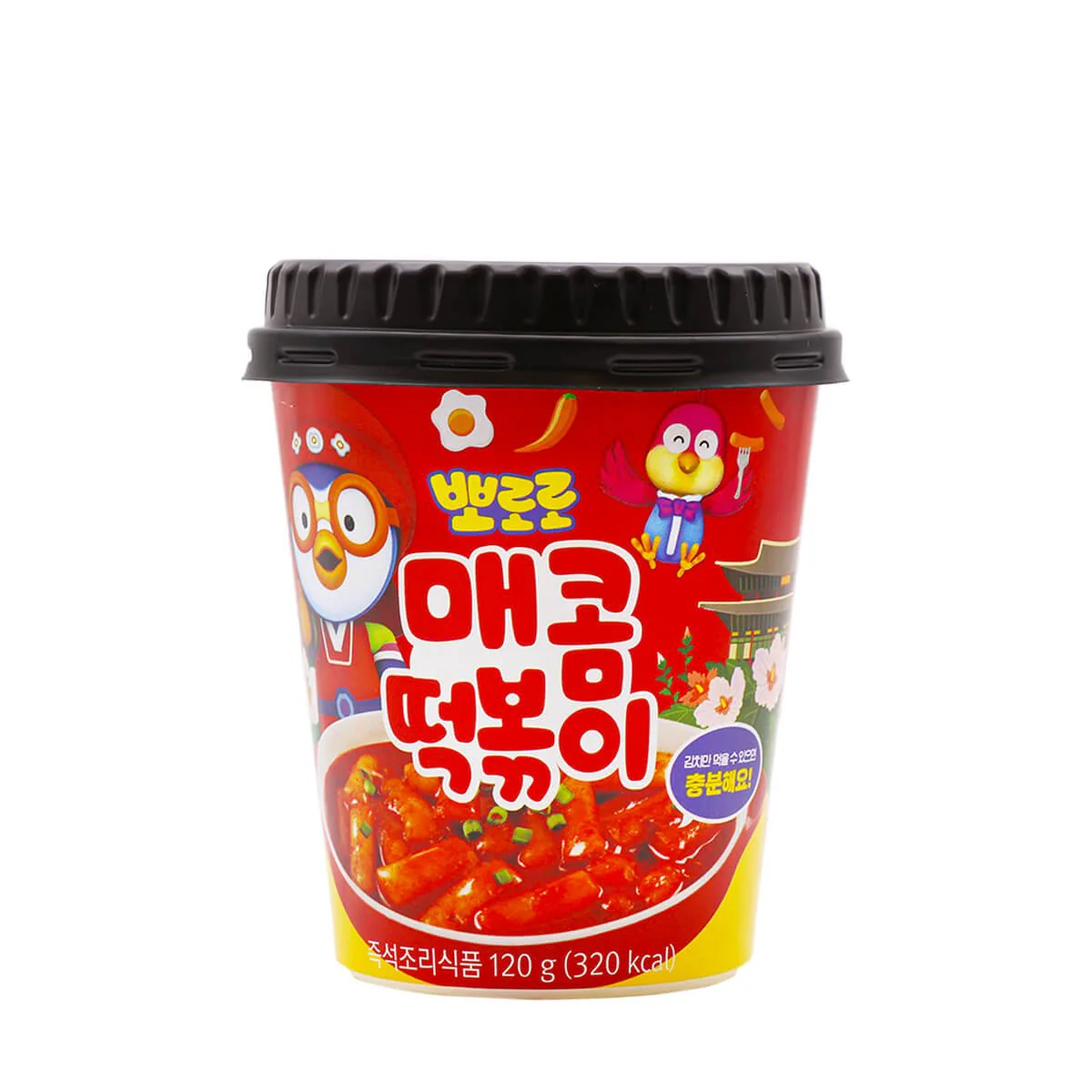 Pororo Rice Cake with Hot Sauce (Topokki) 4.23oz