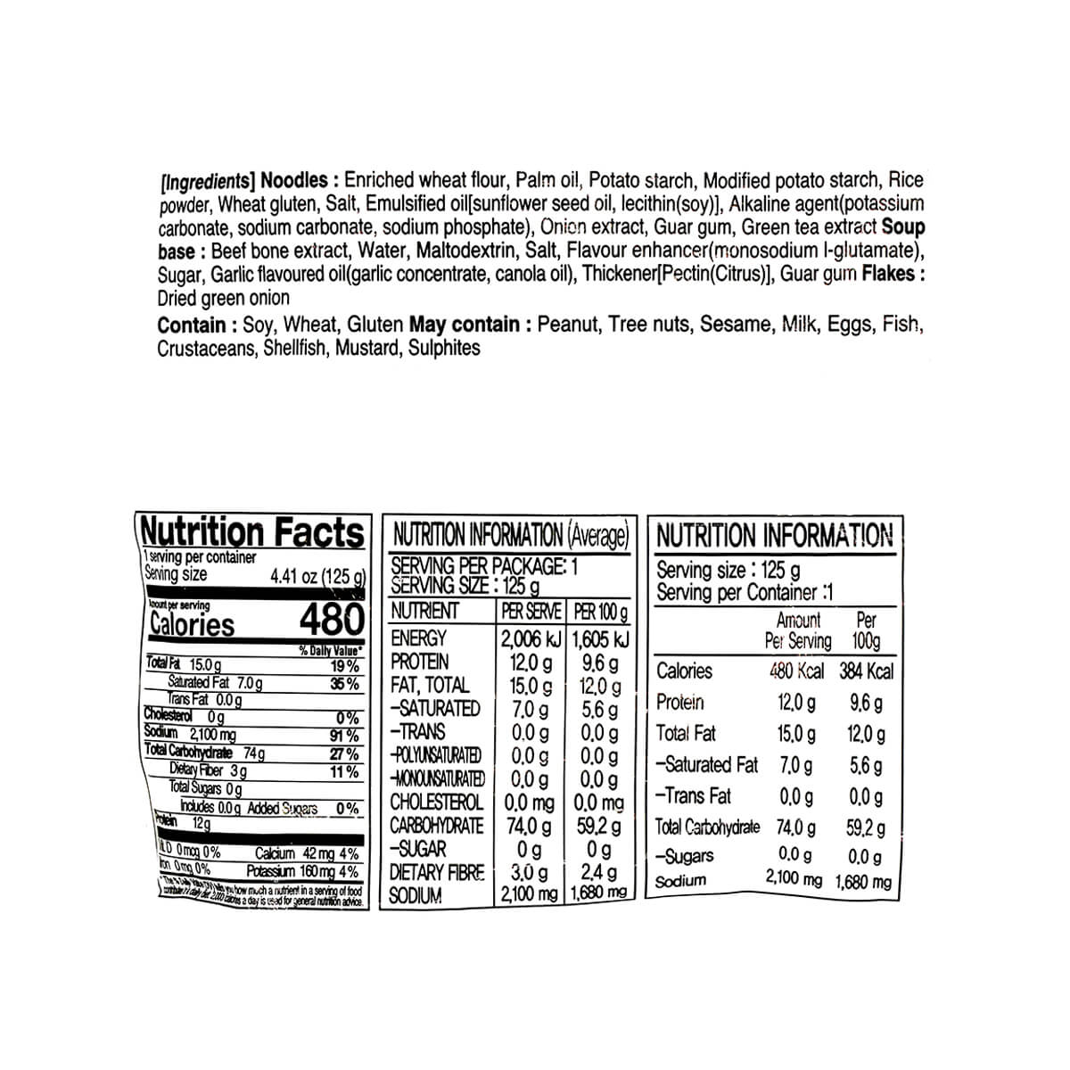 Paldo Premium Gomtang Noodle 4.41oz - Image 2