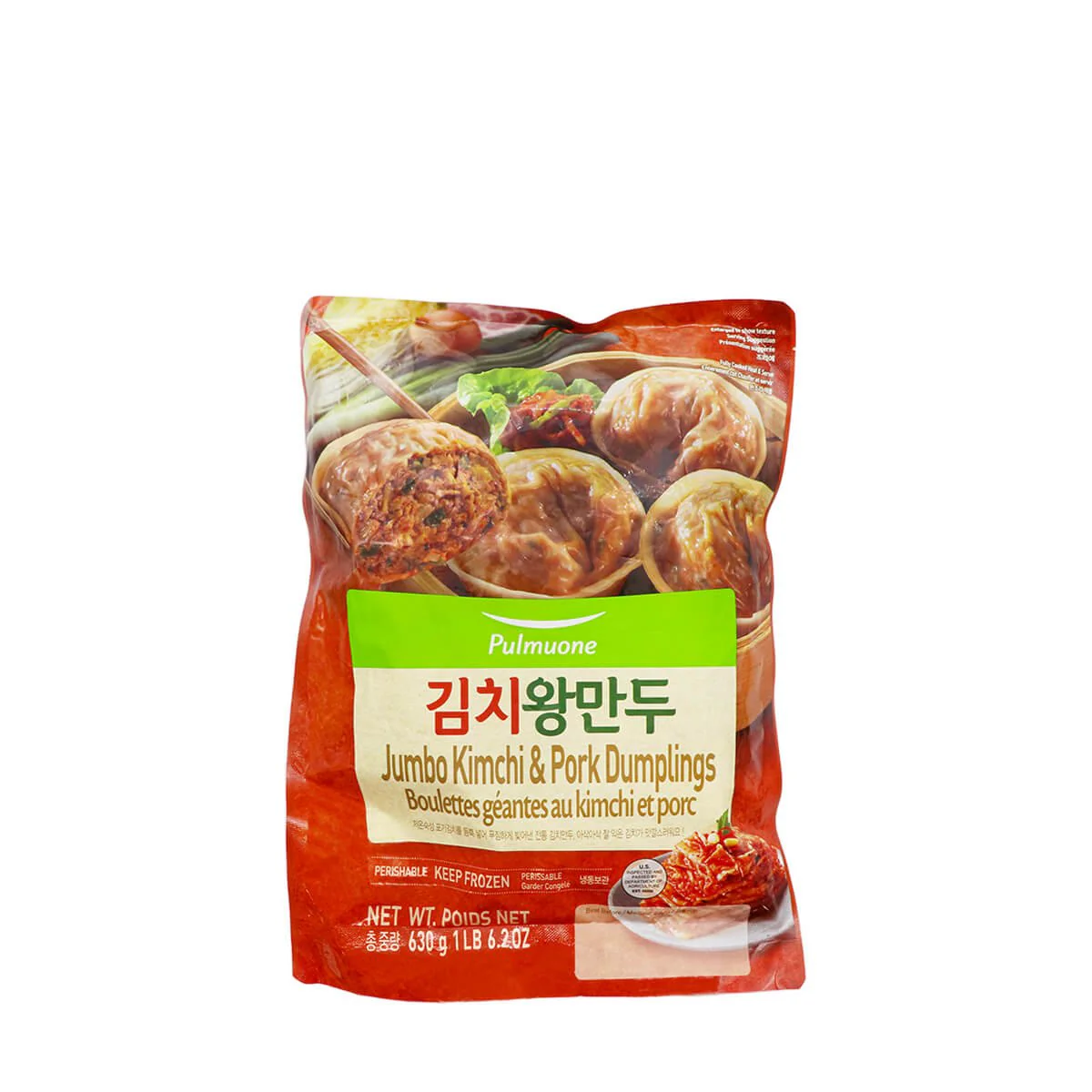 Pulmuone Jumbo Kimchi & Pork Dumplings 630g