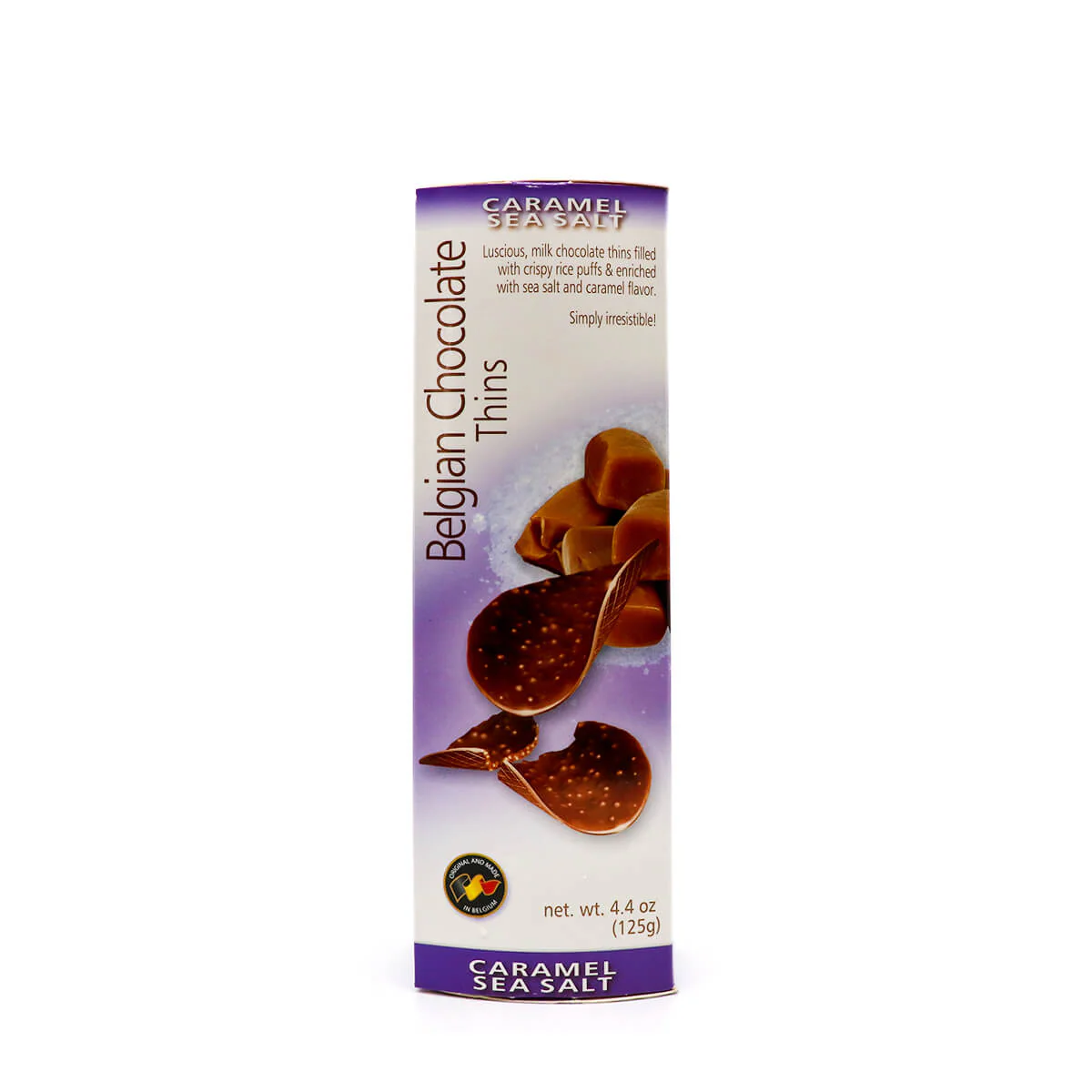 Royal Chocolates Belgian Chocolate Thins Caramel Sea Salt Flavor 4.4oz