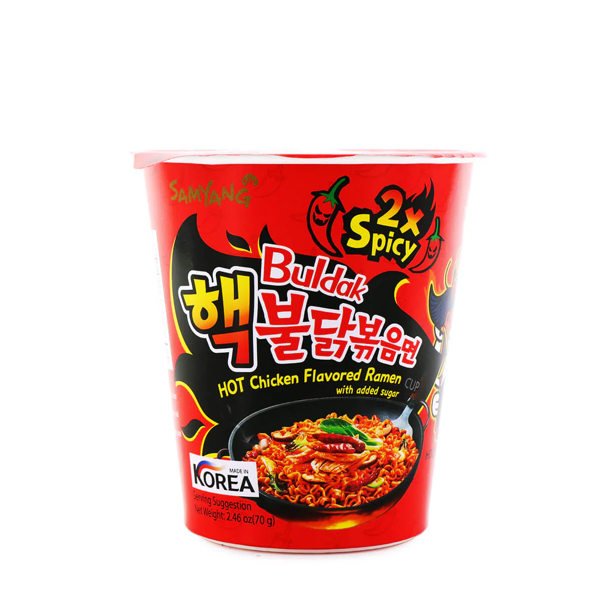 Samyang 2X Spicy Hot Chicken Flavor Ramen Cup (Small Cup) 2.46oz
