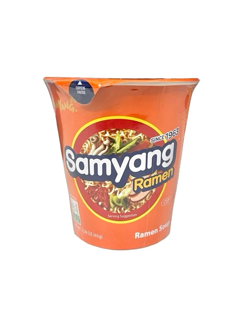 Samyang Spicy Flavor Noodle Samyang Cup Ramen (Small Cup) 2.29oz