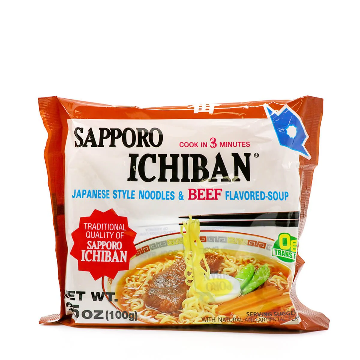 Sapporo Ichiban Japanese Style Noodles & Beef Flavored-Soup 100g