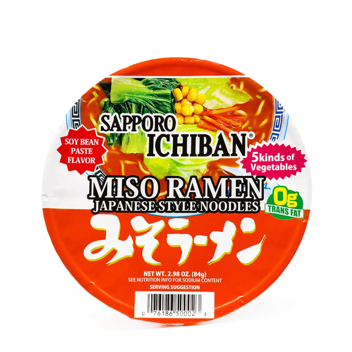 Sapporo Ichiban Miso (Soy Bean Paste) Ramen 2.98oz