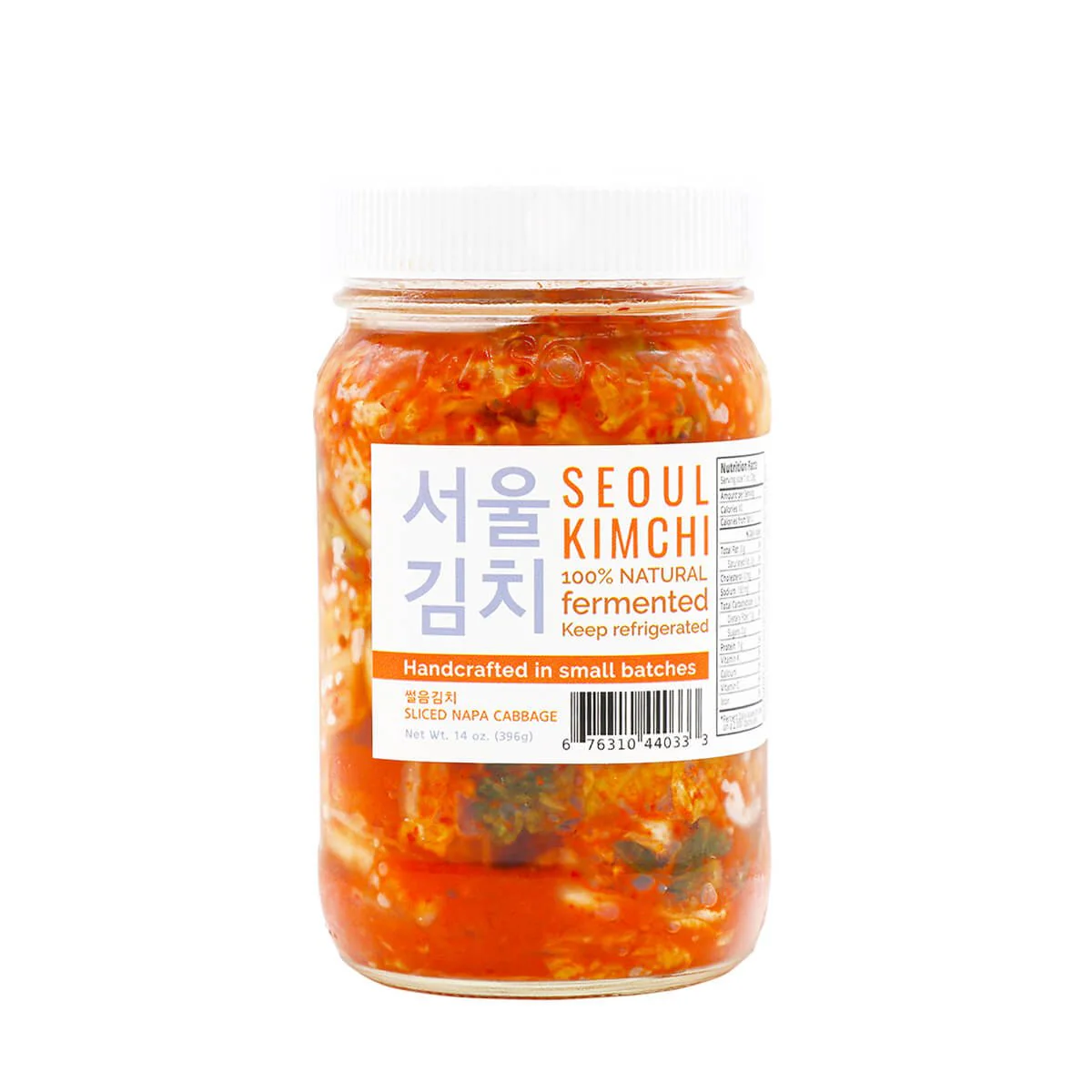 Seoul Kimchi 100% Natural Fermented Sliced Napa Cabbage 14oz