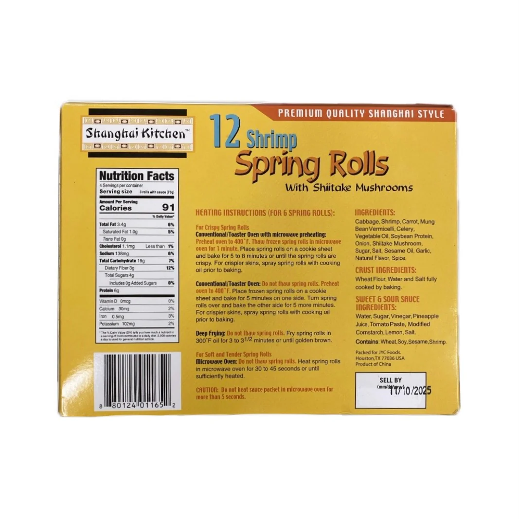 Shanghai Shrimp Spring Rolls 9.7Oz - Image 2
