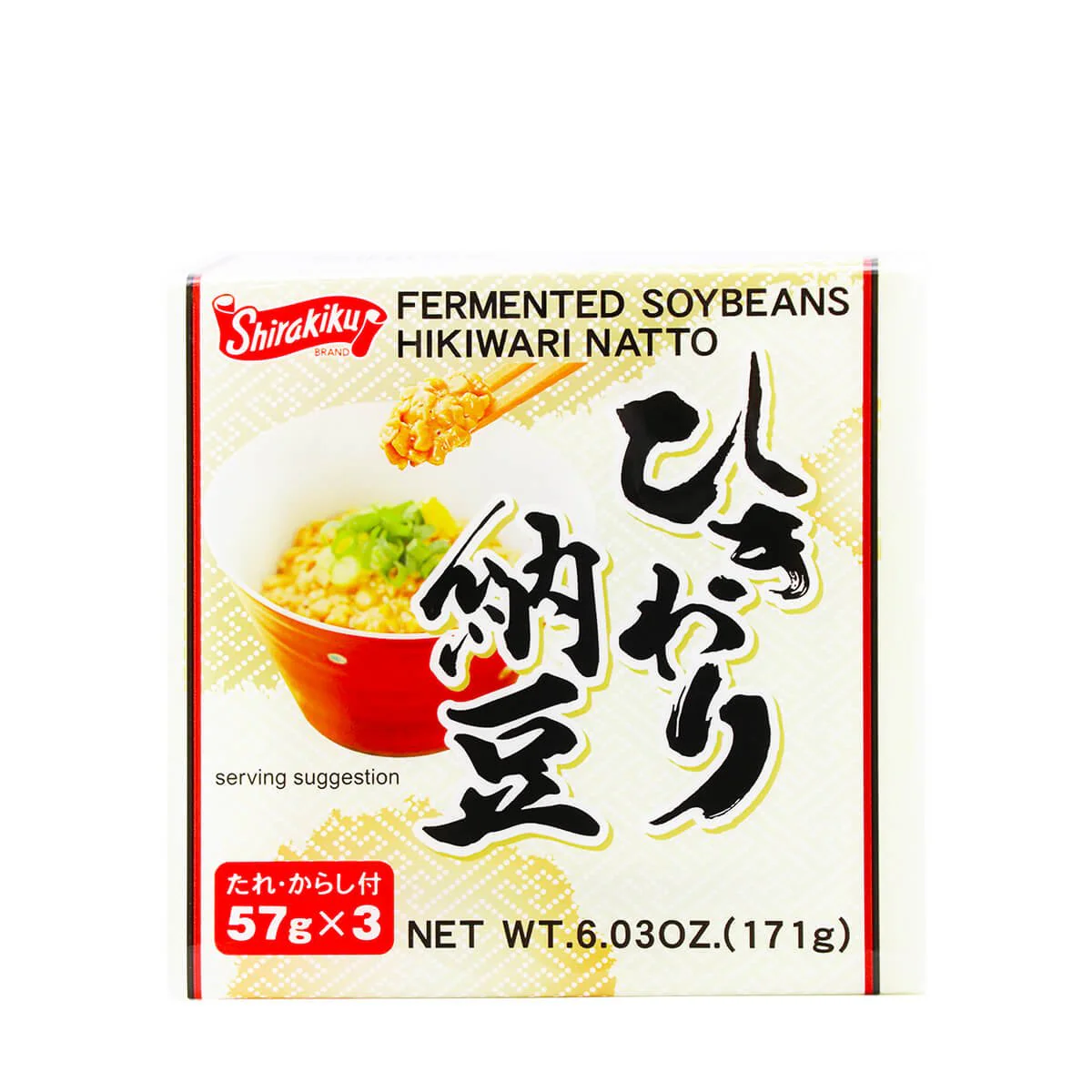 Shirakiku Fermented Soybean Hikiwari Natto 6.03oz
