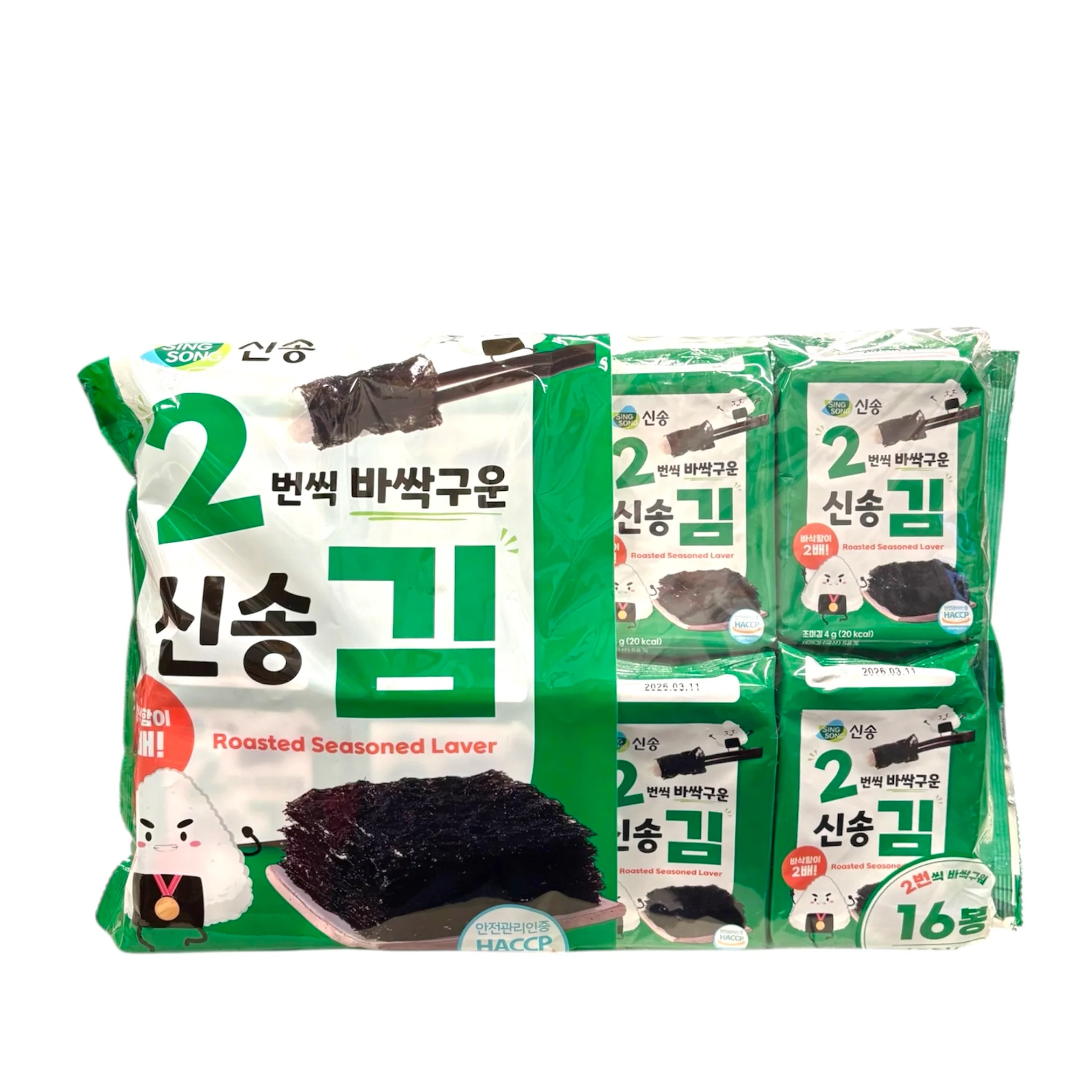 Sing Song Roasted Laver 16Pack 2.25Oz