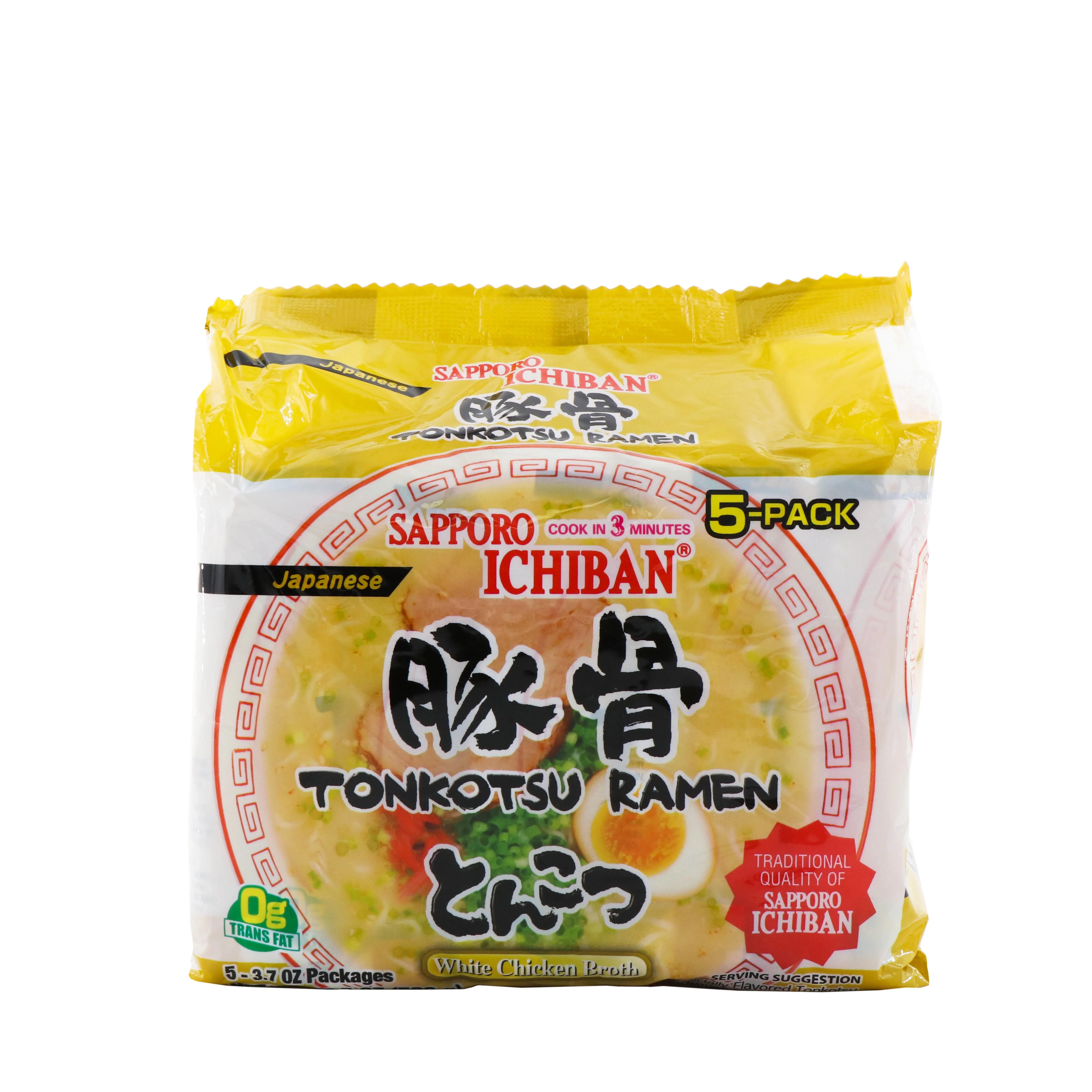 Sapporo Ichiban Tonkosu 5 packs, 18.5oz