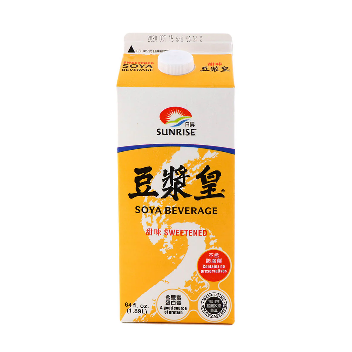 Sunrise Soya Sweetened 64oz