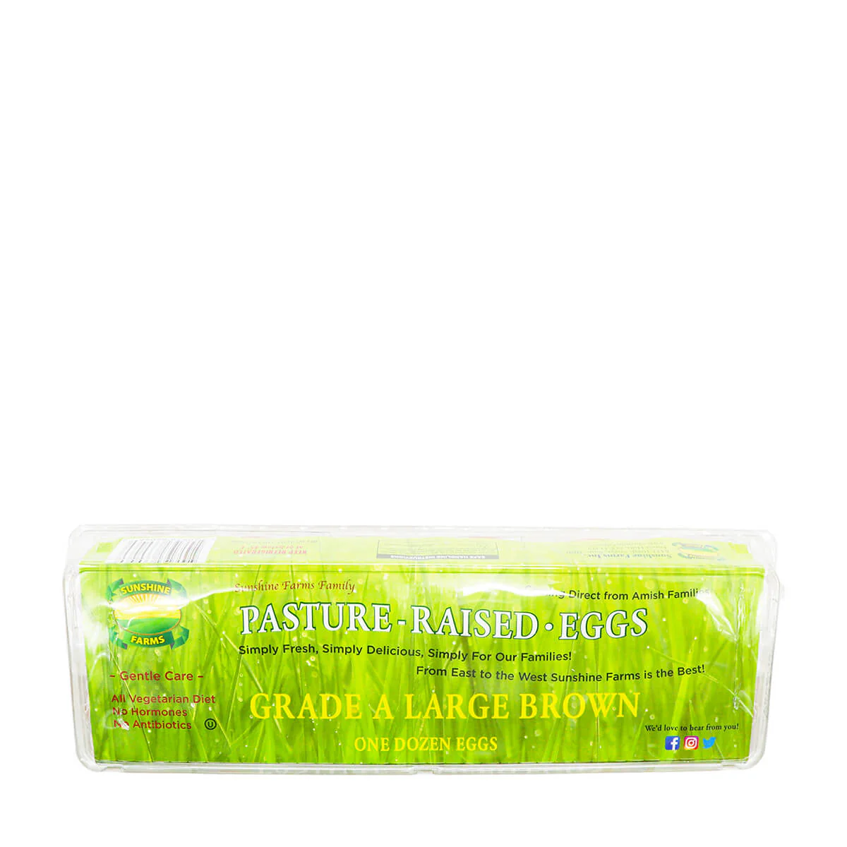 Sunshine Farms Pasture-Raised Grade A Large Brown One Dozen Eggs