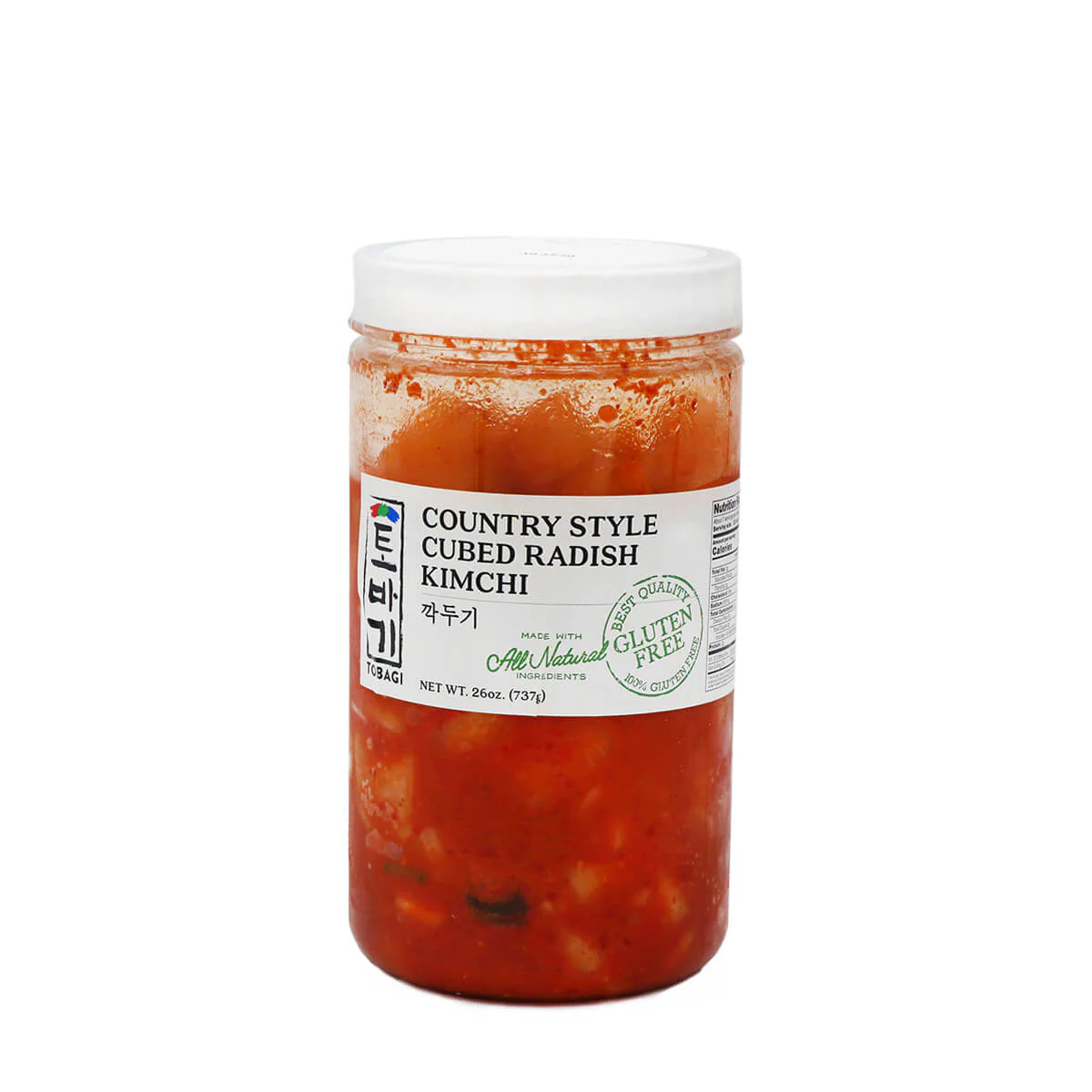 Tobagi Country Style Cubed Radish Kimchi 26oz